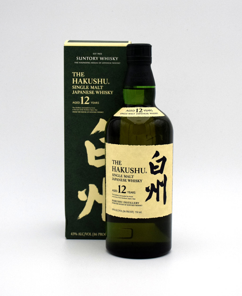 Hakushu 12 Year Old Single Malt Japanese Whisky