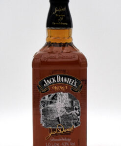 Jack Daniel's 'Scenes From Lynchburg No.8' Tennessee Whiskey bottle with illustration 'The Charcoal Maker