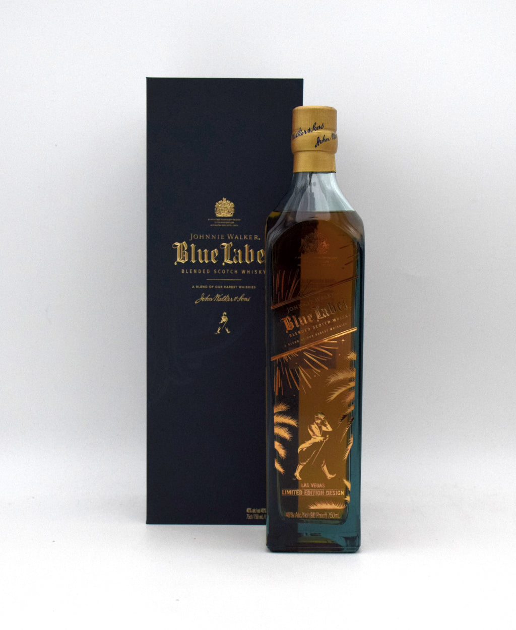 Johnnie Walker Blue Label 'Las Vegas Edition' Scotch Whisky bottle