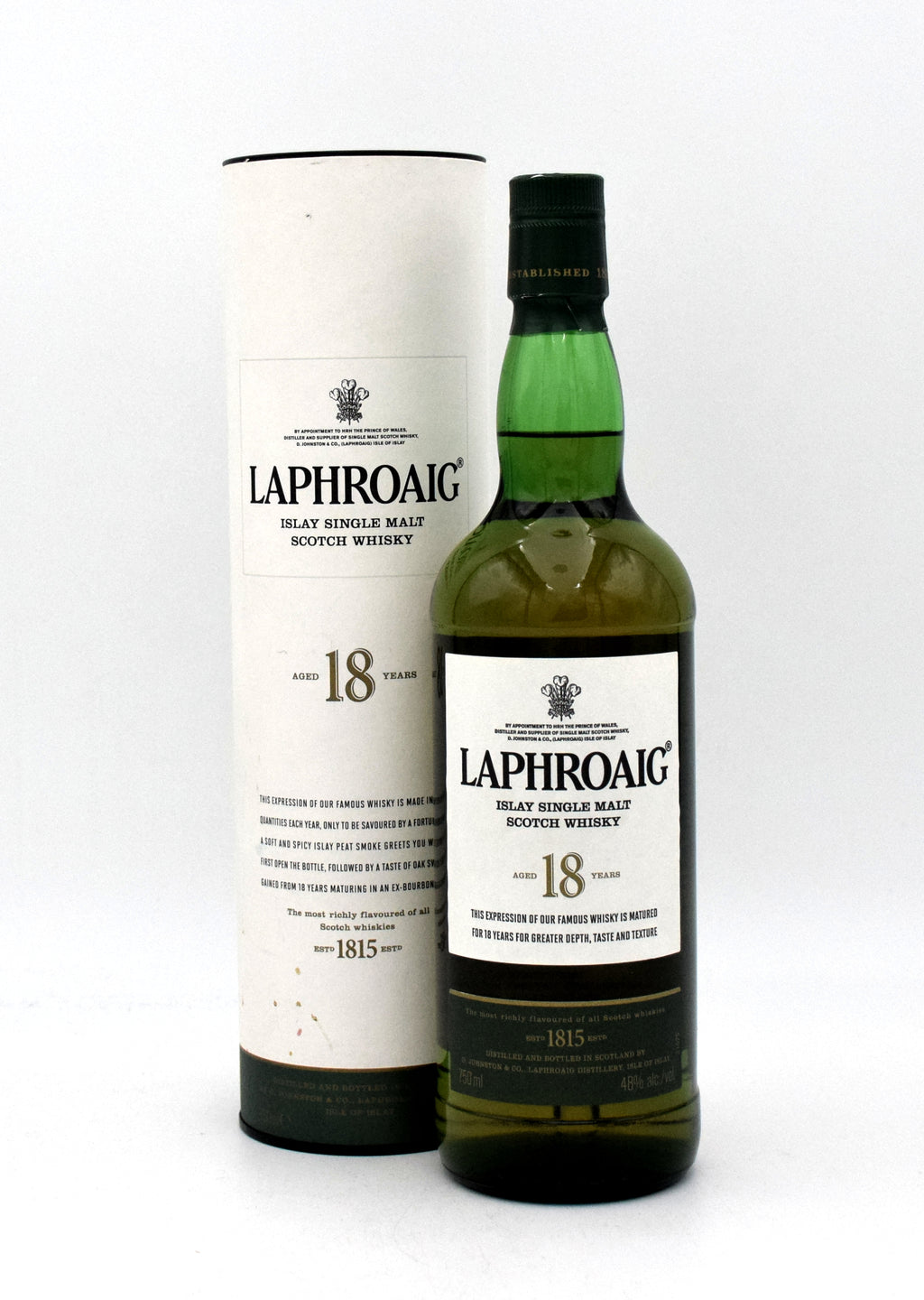 Laphroaig 18 Year Scotch Whisky bottle