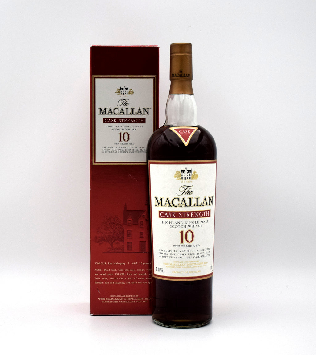 Macallan 10 Year Cask Strength Single Malt Scotch - 2008 Release