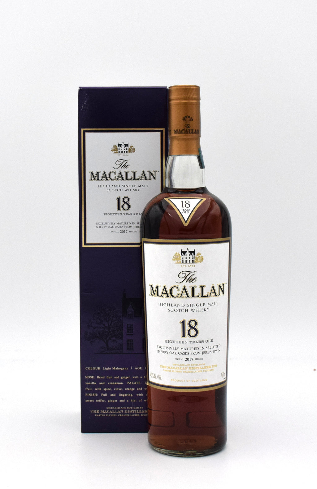 Macallan 18 Year Sherry Oak Scotch Whisky - 2017 Release