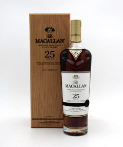 Macallan 25 Year Old Sherry Oak Single Malt Scotch Whisky - 2019 Vintage presented in a bespoke wooden box