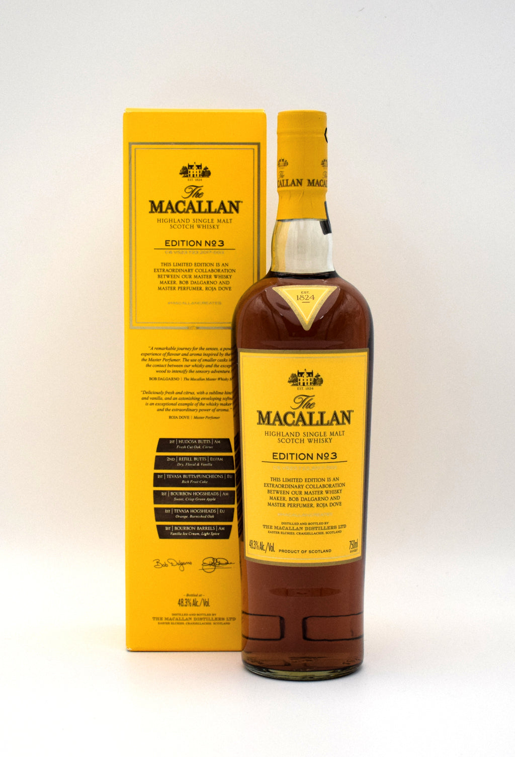 Macallan Edition No 3 Scotch Whisky bottle