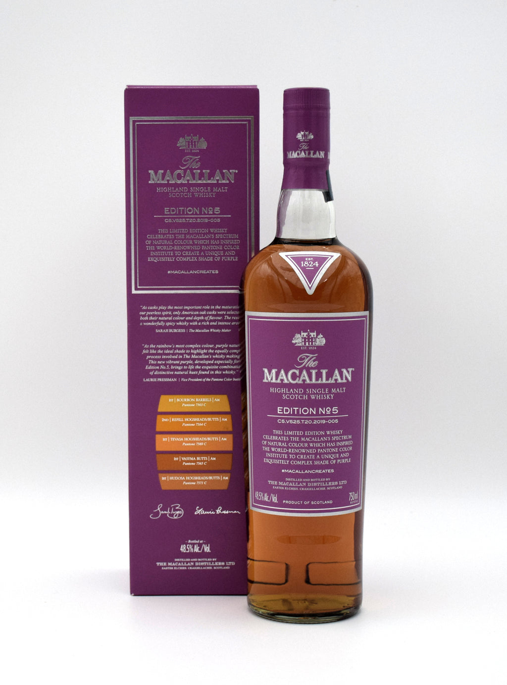 Macallan Edition No 5 Scotch Whisky bottle