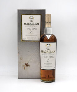 Macallan Fine Oak 21 Year Old Single Malt Scotch Whisky (Grey Box, White Label)