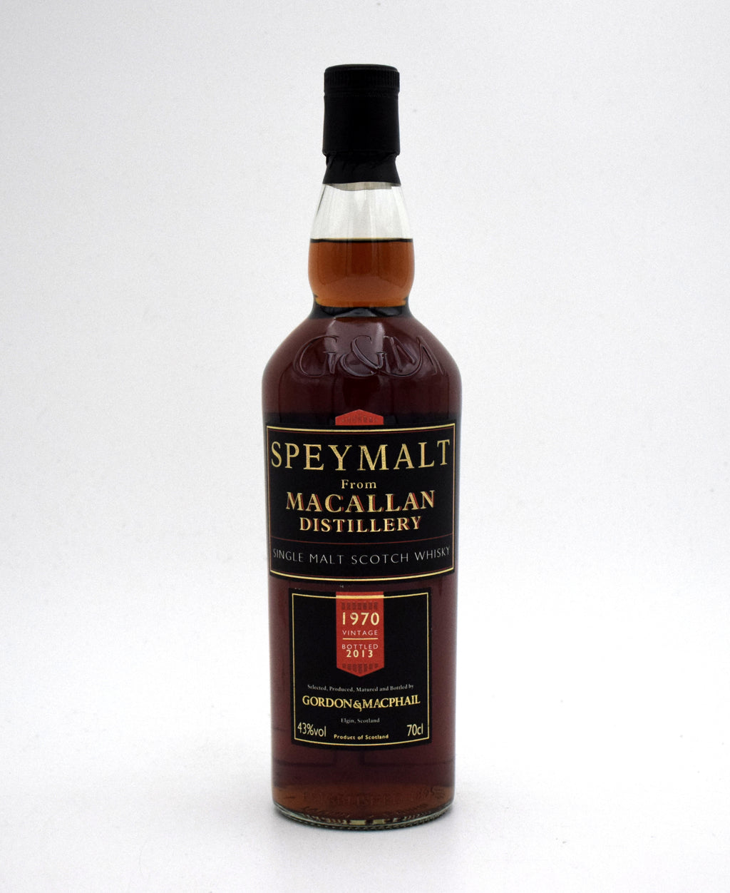 Speymalt Gordon & Macphail 'Macallan' 43 Year Single Malt Scotch Whisky - 1970 Release