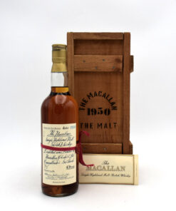 The Macallan 'Handwritten Red Ribbon' Single Malt Scotch - 1950 Macallan Glenlivet Distillery
