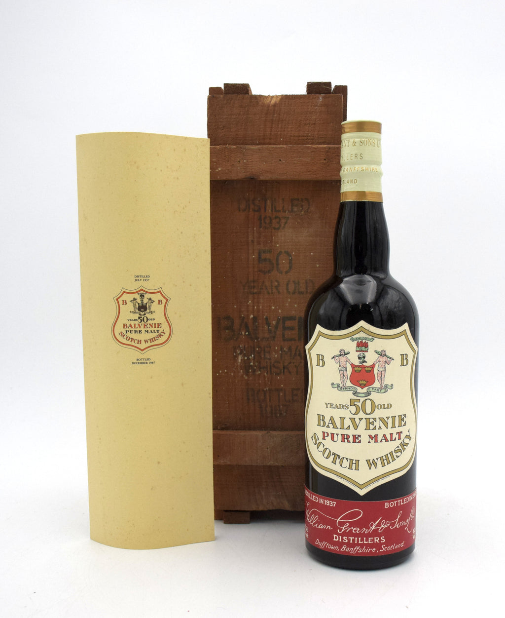 William Grant & Sons 50 Year Old Pure Malt Scotch Whiskey - 1937 Vintage